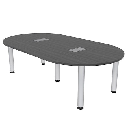 Skutchi Designs 45.25 in W, 84 in L, 29 in H, Engineered Wood Top, Grey H-RAC-4684-PT-AN-EL